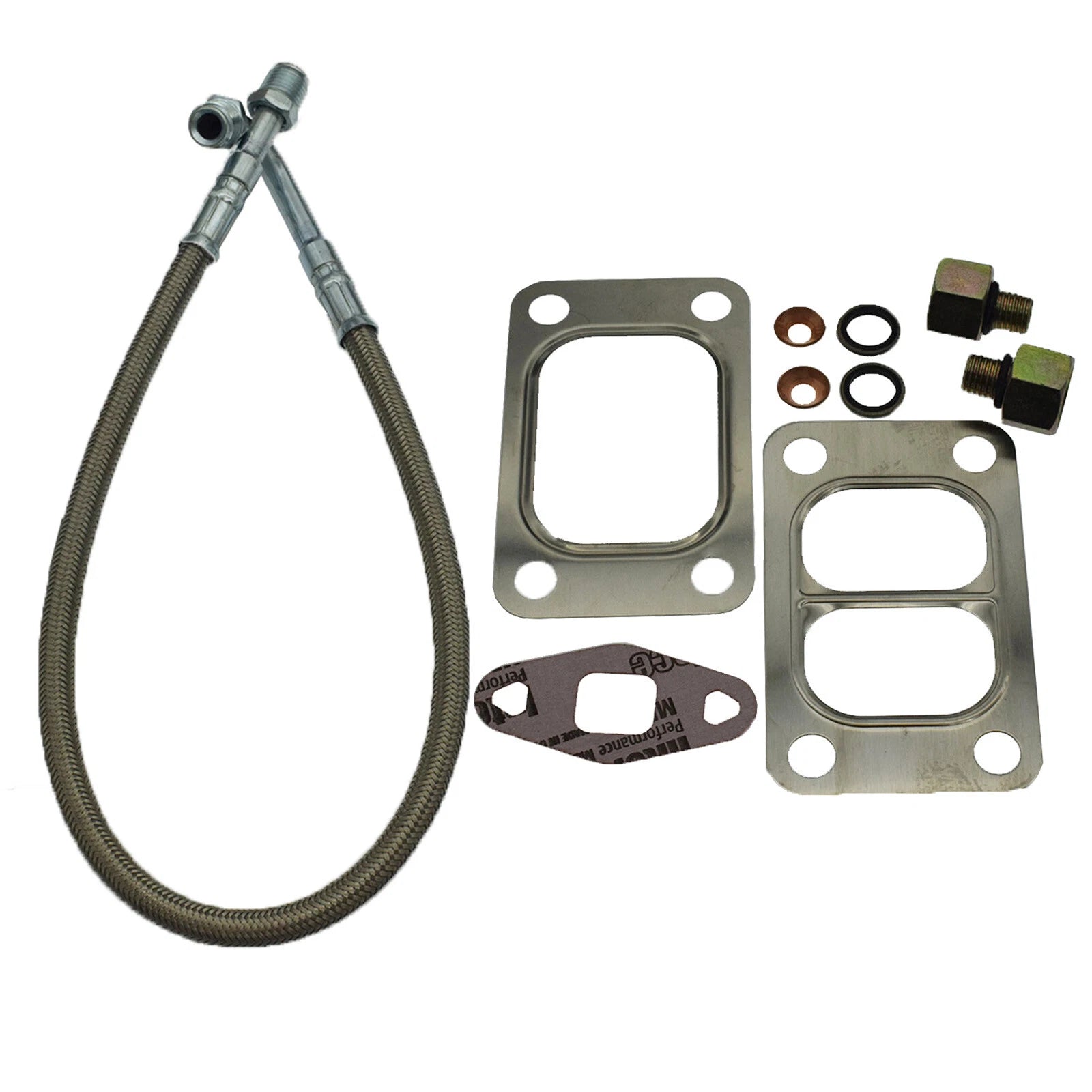 Oil Feed Line W/ Connector Set for Dodge RAM 5.9L Cummins 6B 12V 1989-98 3913824 6B93BC-57