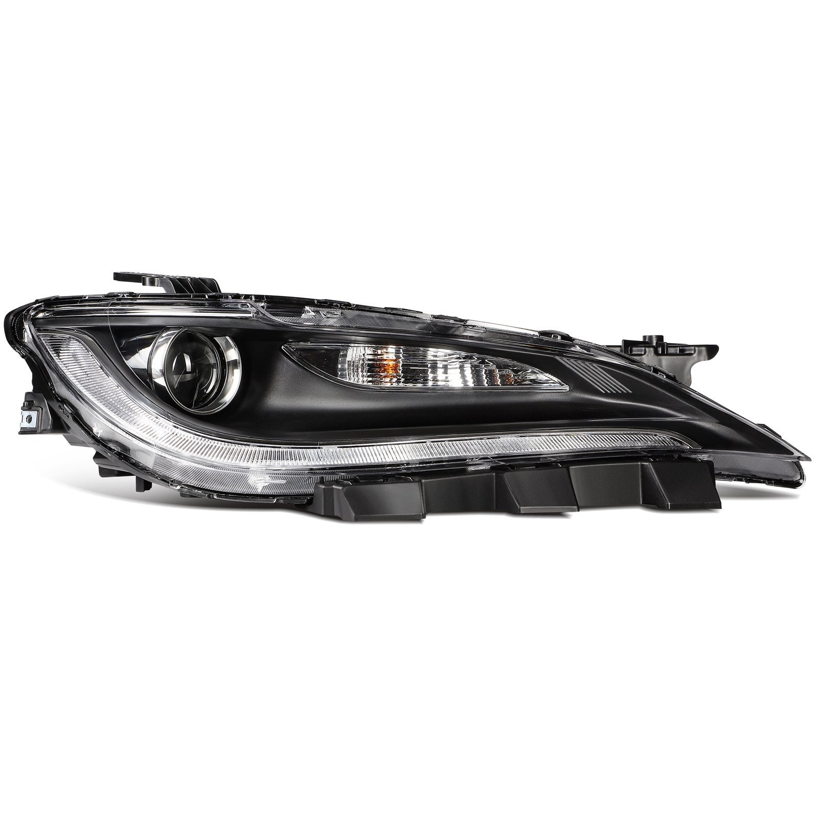 Passenger Right Side LED Headlight For 2015-2017 Chrysler 200 2.4L 3.6L Black 6B93BC-57