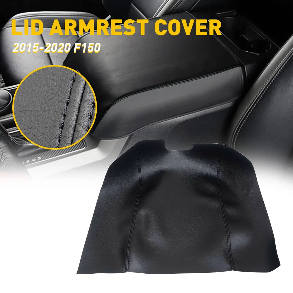 Leather Center Console Lid Armrest Cover Fit 2015-2020 Ford F150 Lid cover EOA 6B93BC-57