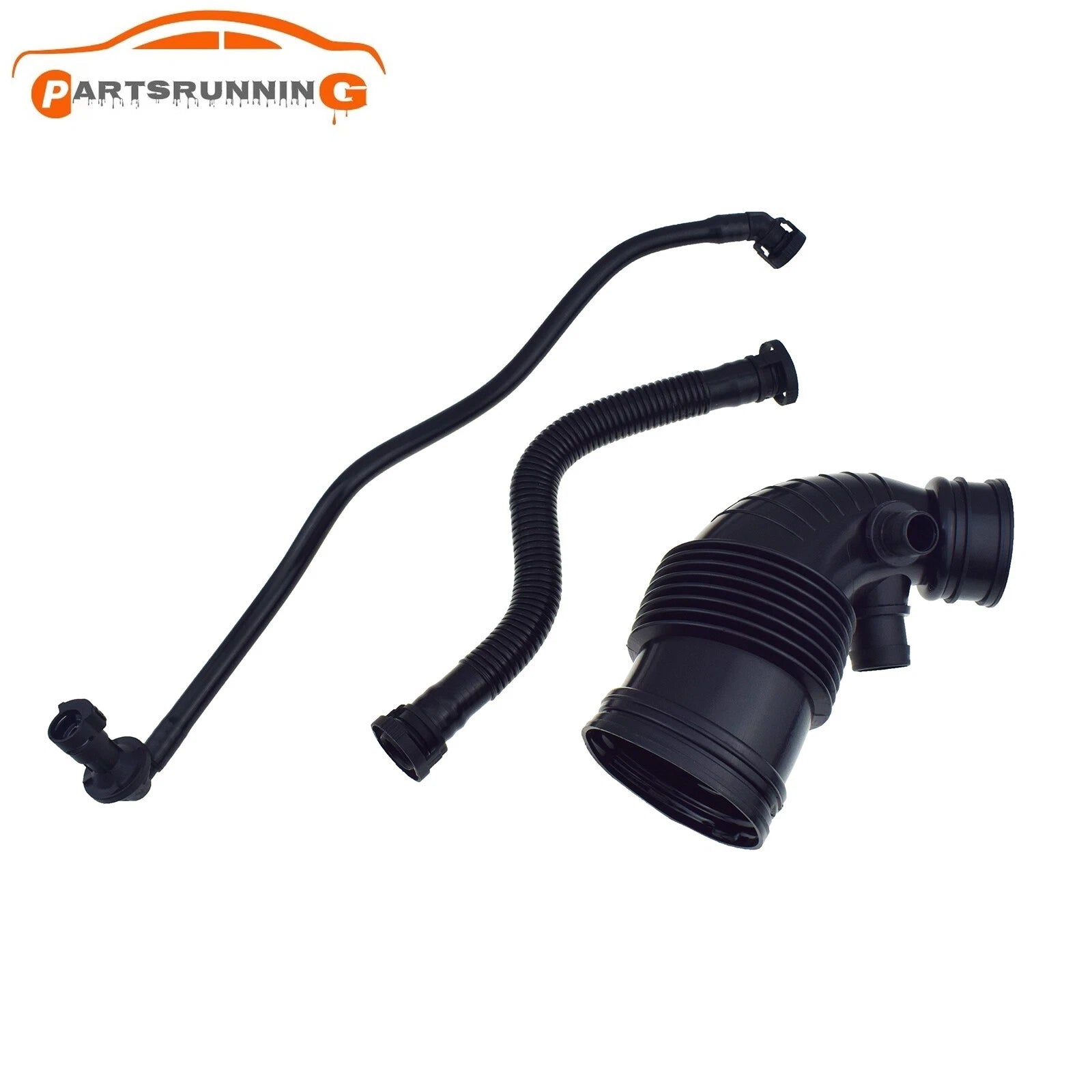 3PCS Air Duct Filtered Pipe Air Intake Hose Set For BMW F20 F21 F30 13717597586 6B93BC-57