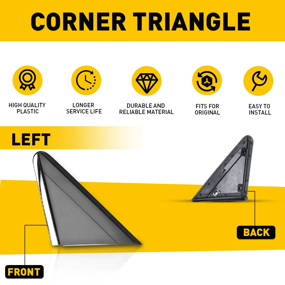Left Mirror Pillar Trim Corner for Cover 08-19 Dodge Caravan Town Country EOA 6B93BC-57