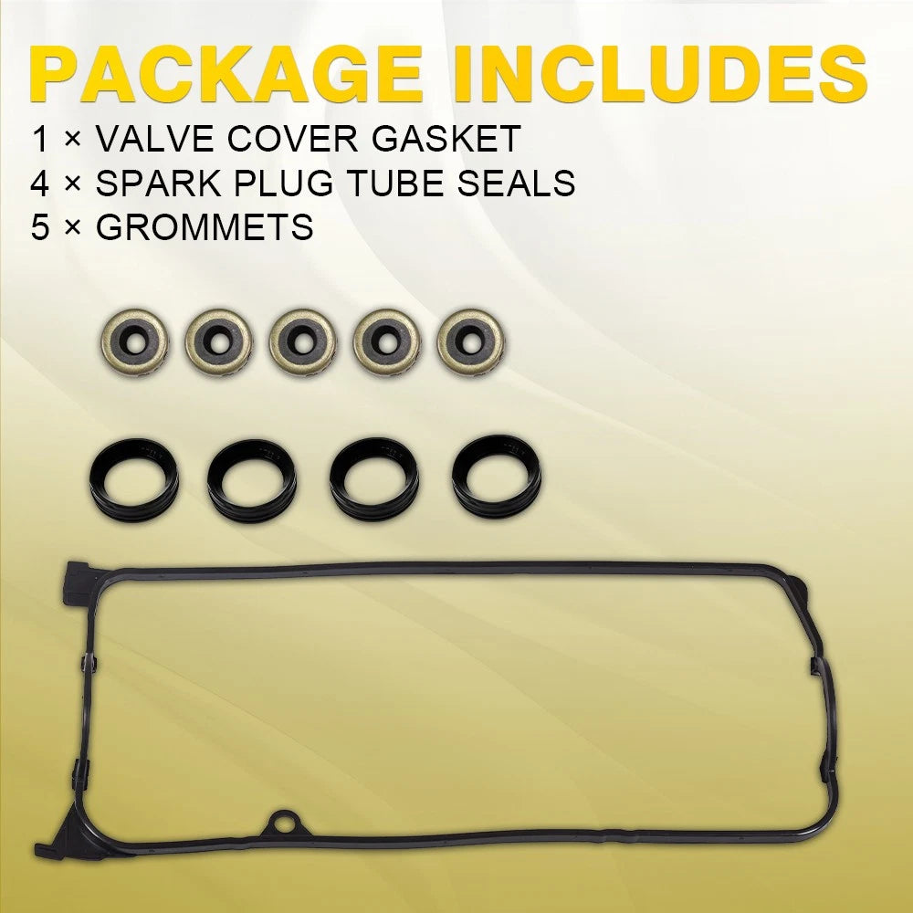 Valve Cover Gasket Set fit 01-05 Honda Civic 1.7L SOHC D17A1 D17A2 D17A6 D17A7 A 6B93BC-57