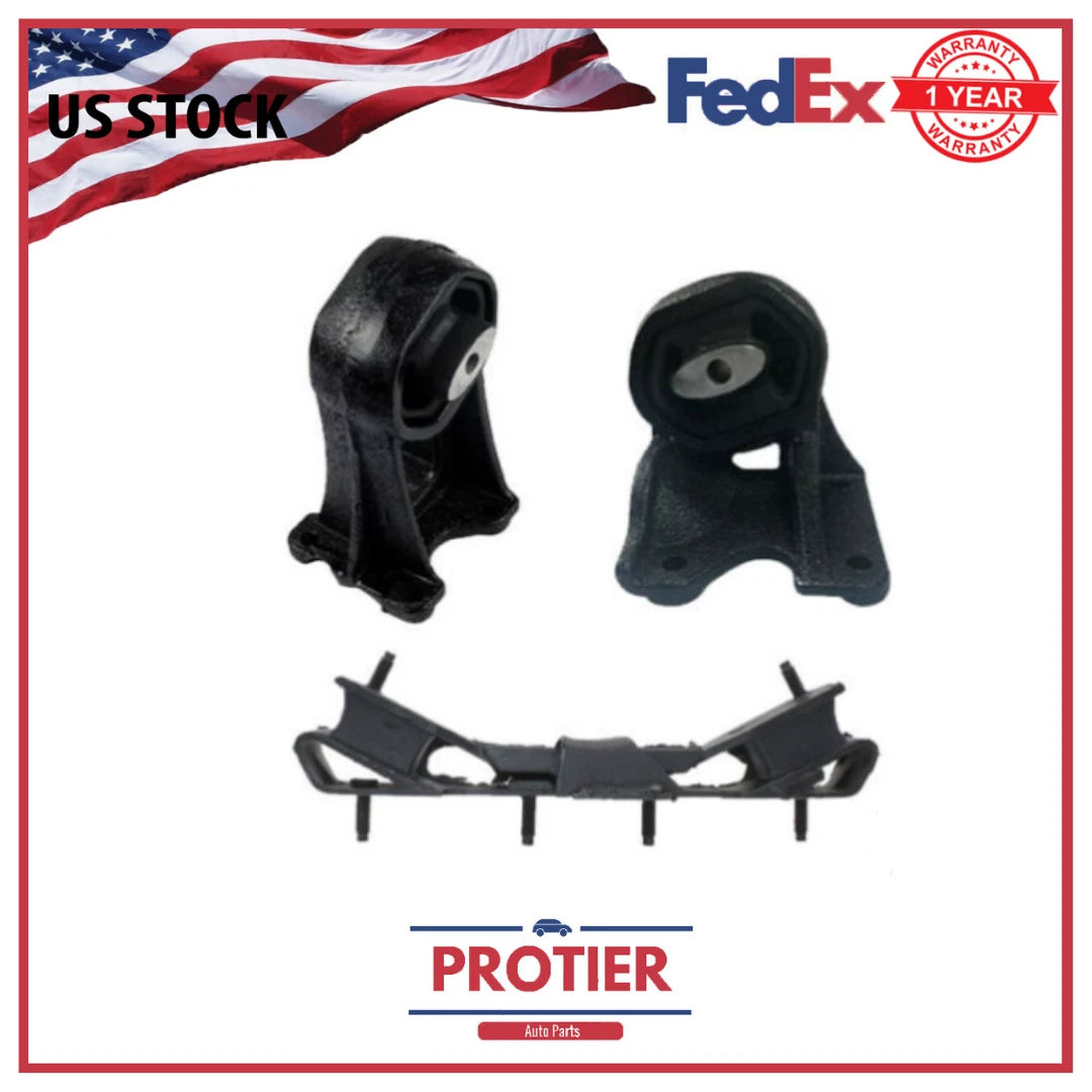 Motor & Trans Mount 3PCS Fit 05-10 Dodge Dakota 4.7L/ 2011 Ram Dakota 4.7L RWD 6B93BC-57