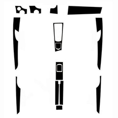 Interior Center Console Carbon Fiber Molding Sticker Decals For Porsche Panamera