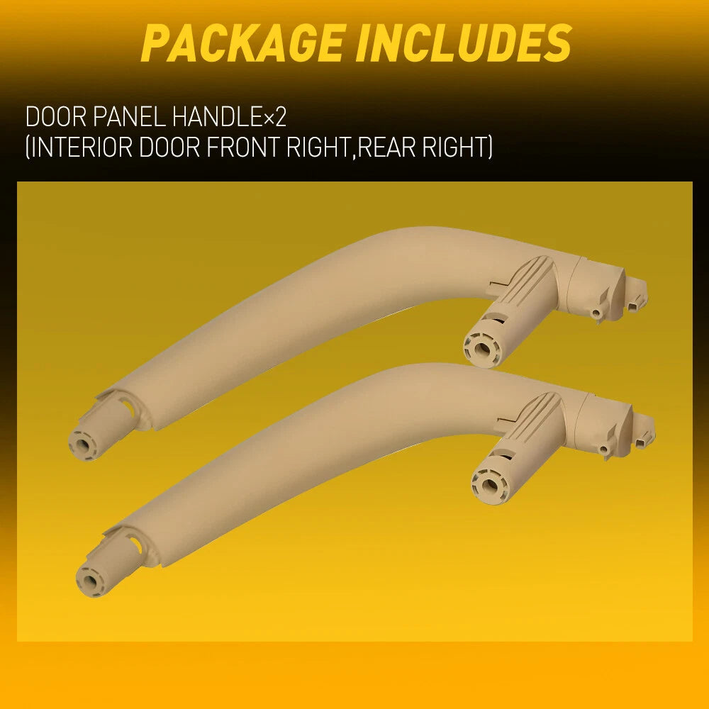 For BMW X5 E70 X6 14-18 Passenger Right Inner Door Handle Pull Trim Cover Beige 6B93BC-57