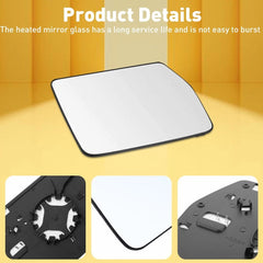 FIT FOR 2004-2010 FORD F-150 FRONT SIDE RIGHT LEFT MIRROR GLASS W/ BACKING PLATE 6B93BC-57