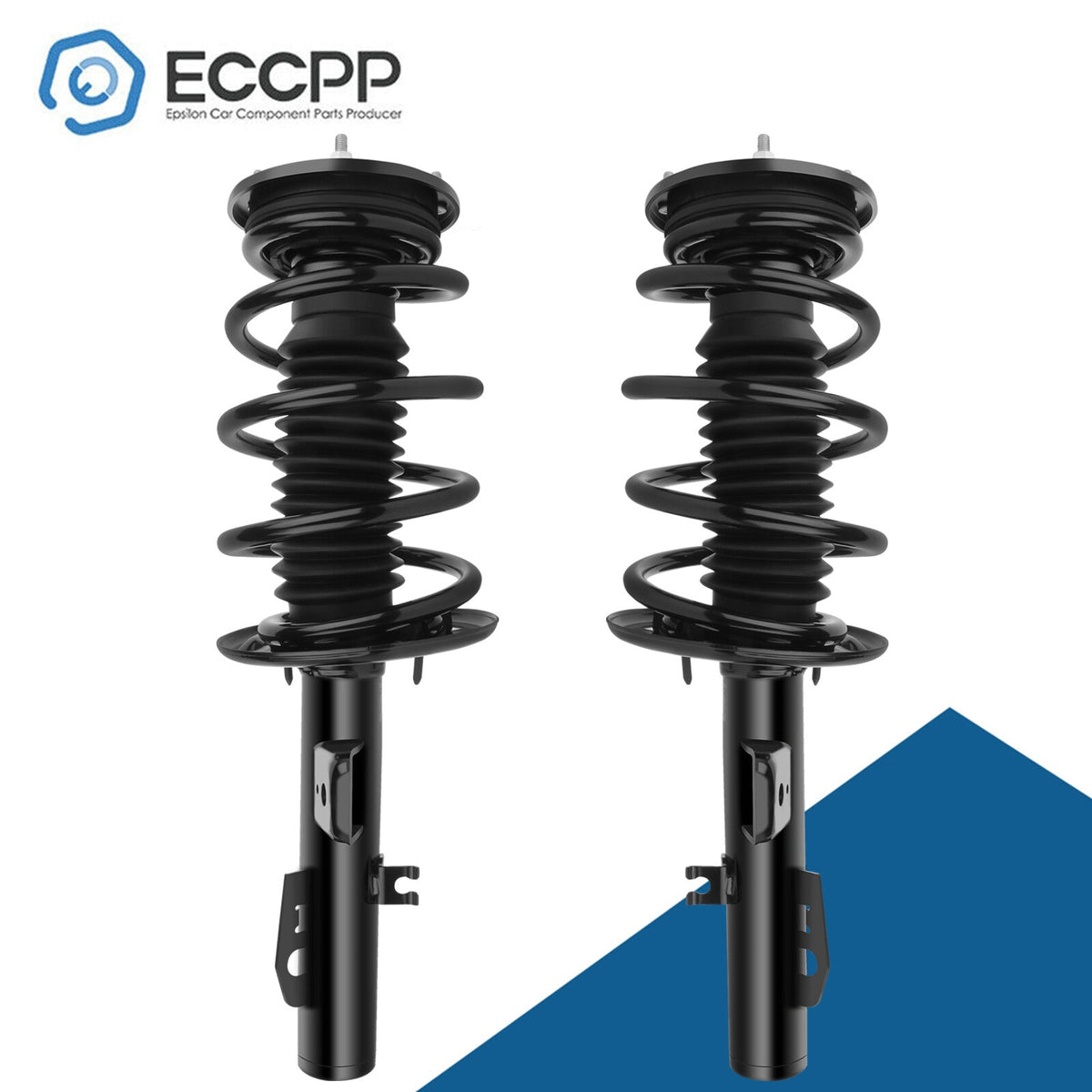 For 2010-2012 Ford Taurus Front (2) L+R Struts Shocks & Coil Spring Assemblies 6B93BC-57