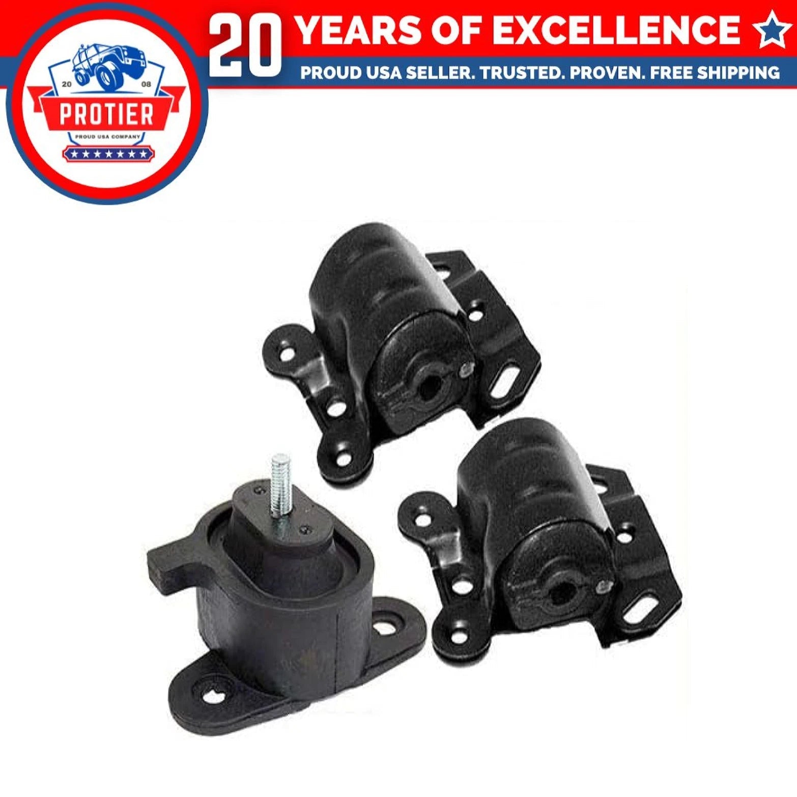 Engine Motor & Trans Mount 3Pcs Set Compatible for 94-05 Chevy Astro/ GMC 6B93BC-57