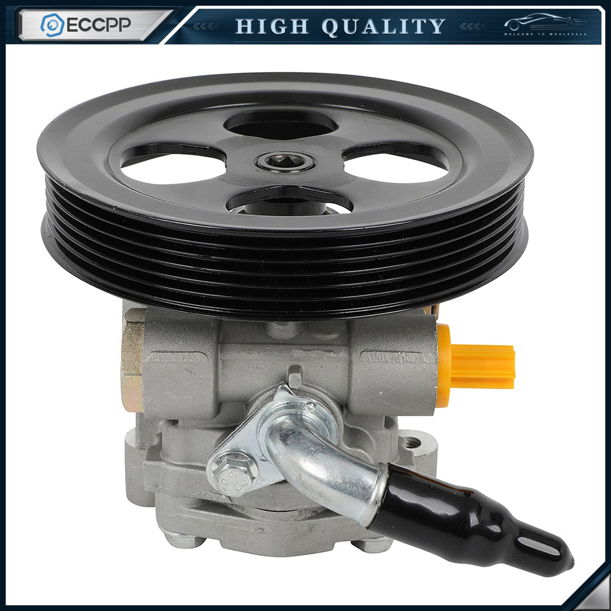 Power Steering Pump w/ Pulley for Mitsubishi Lancer 2002 2003-2007 L4 2.0L MITSUBISHI