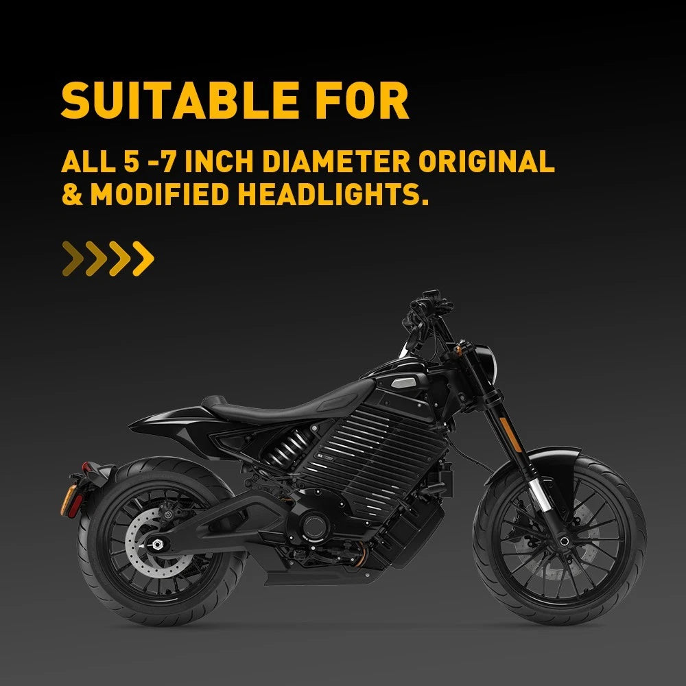 Universal Clear Windshield Windscreen For Motorcycle w/Mount Bracket 5"-7" EOA 6B93BC-57