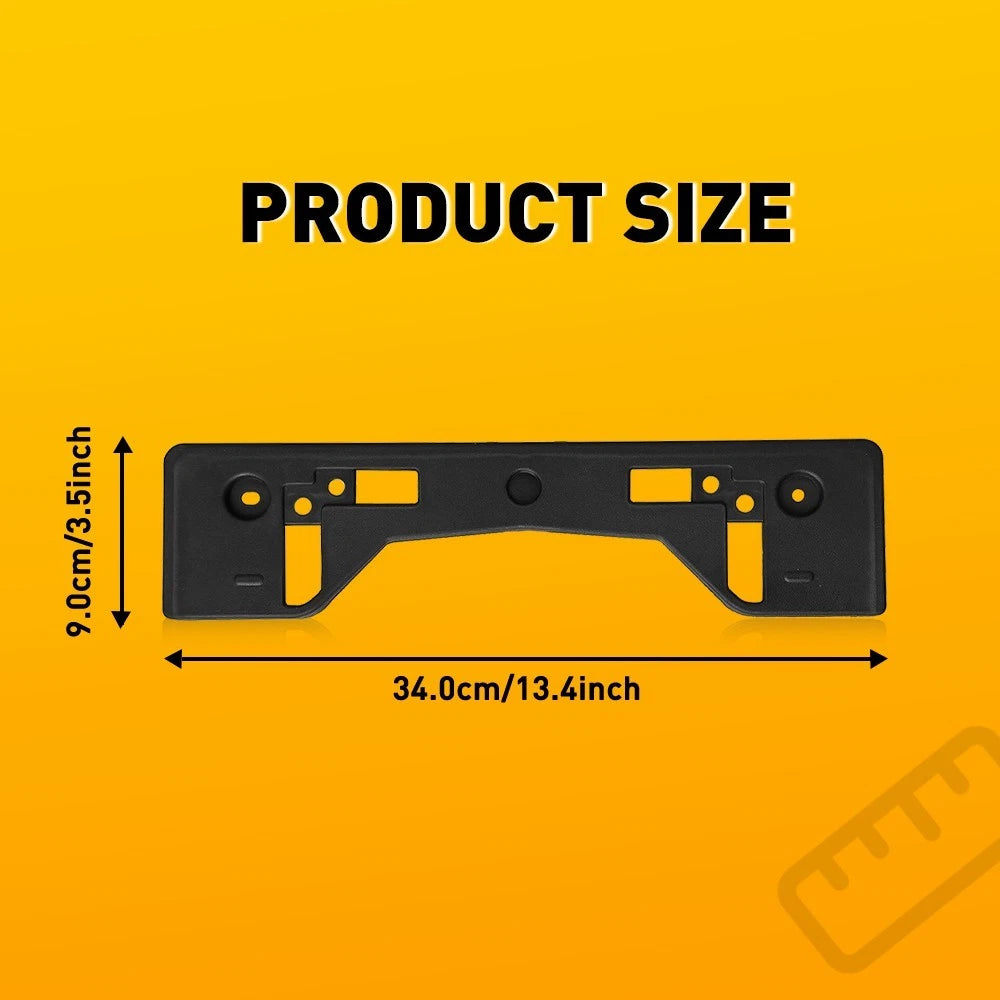 Black For 19-24 Toyota RAV4 Front License Plate Frame Holder Mounting Bracket EA 6B93BC-57