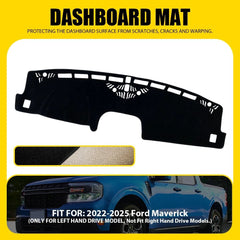 For 2022 2023 2024 2025 Ford Maverick Dash Cover Mat Dashboard Pad Black Car EOA 6B93BC-57