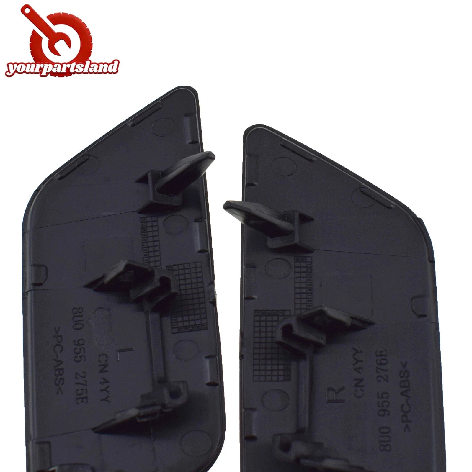 Front Bumper Headlight Washer Cover LH RH 2Pcs For Audi Q3 2016-2018 8U0955275E 6B93BC-57