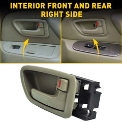 Inside Gray Right Side Door Handle for 01-07 Sequoia 04-06 Tundra Crew Cab 6B93BC-57