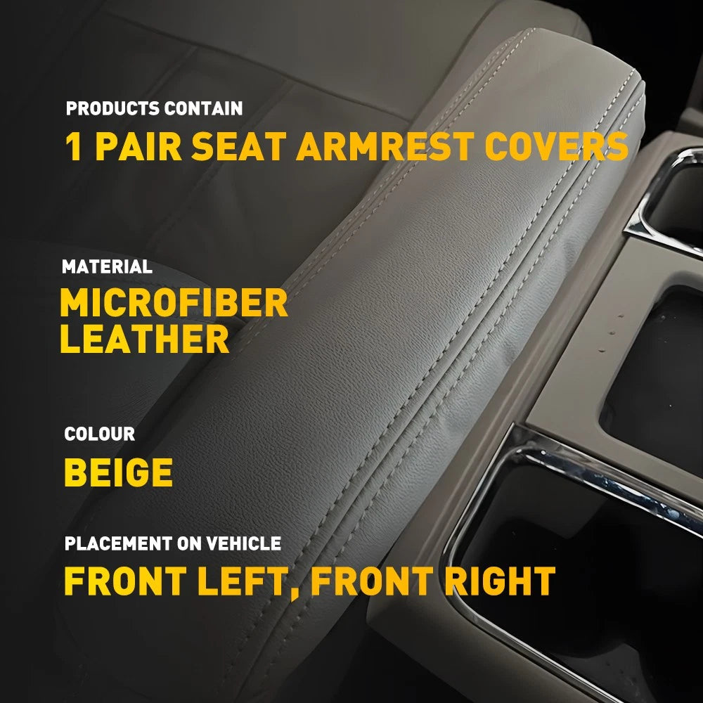 2X Left+Right Front Seat Cover Armrest For 2011-2016 Chrysler Town & Country EOA 6B93BC-57