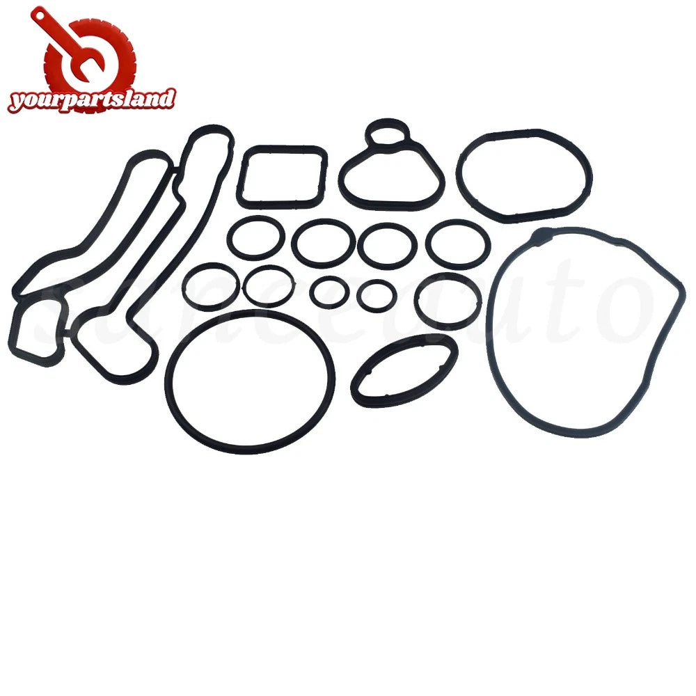 Engine Oil Cooler Gasket Seal Set For Chevrolet GM Opel 5650972,5650962,55571687 6B93BC-57