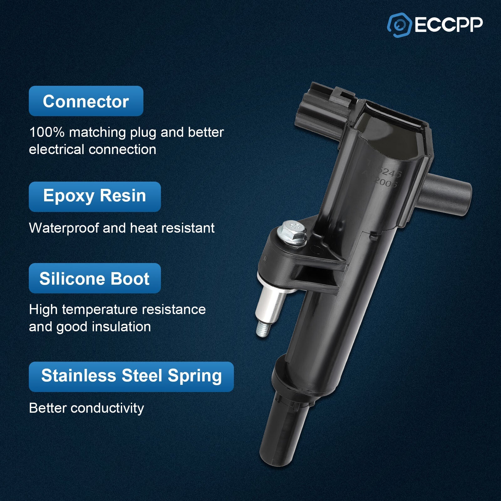 ECCPP 8 Ignition Coils For 2008-2009 Chrysler Aspen Dodge Dakota Durango V8 4.7L ECCPP