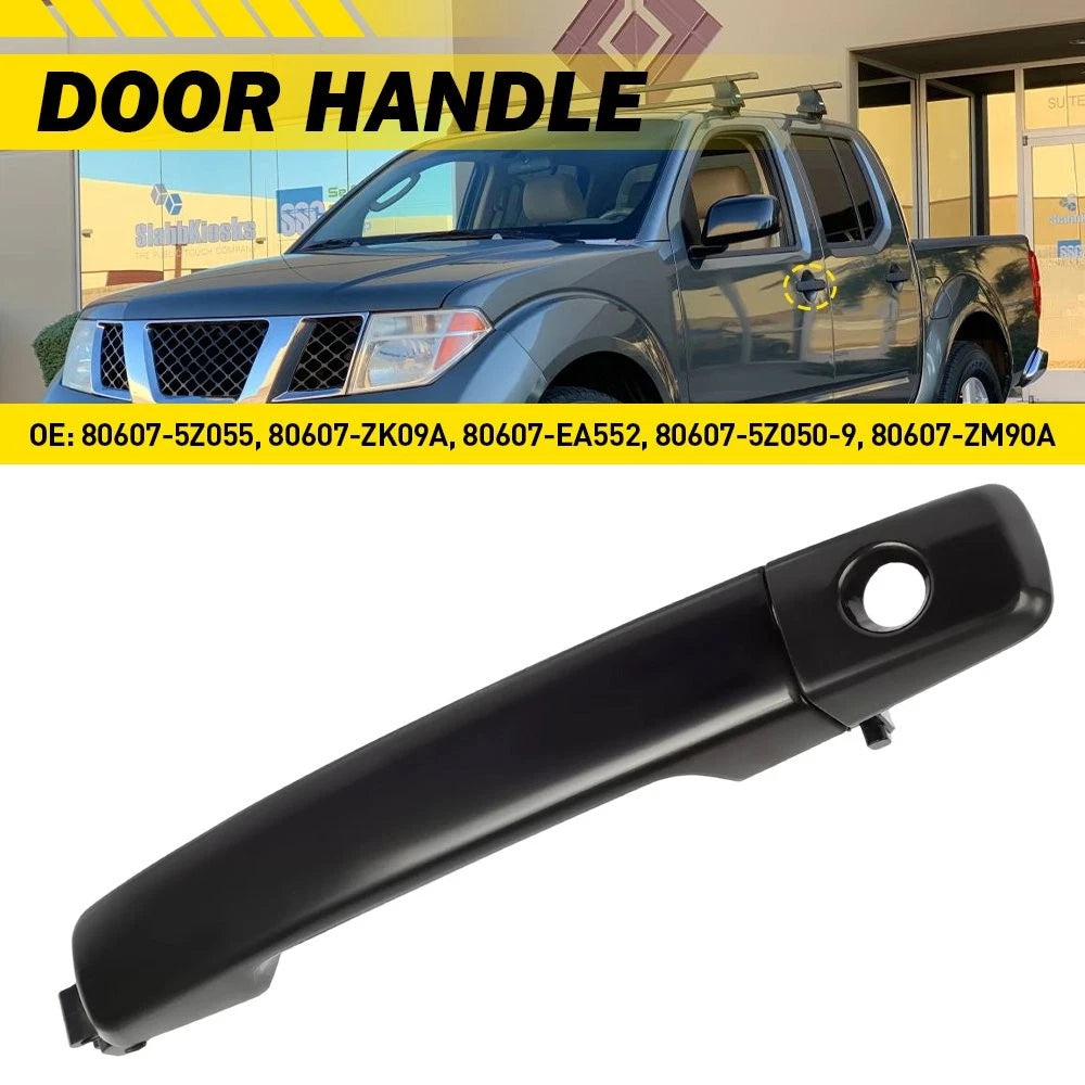 Outside Exterior Door Handle Black Front Driver For Nissan 2005-2008 Maxima EOA 6B93BC-57