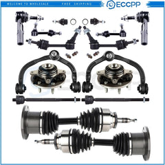 Front Control Arm Wheel Hub Bearing CV Axle Shaft For 2003-2004 Ford Expedition 6B93BC-57