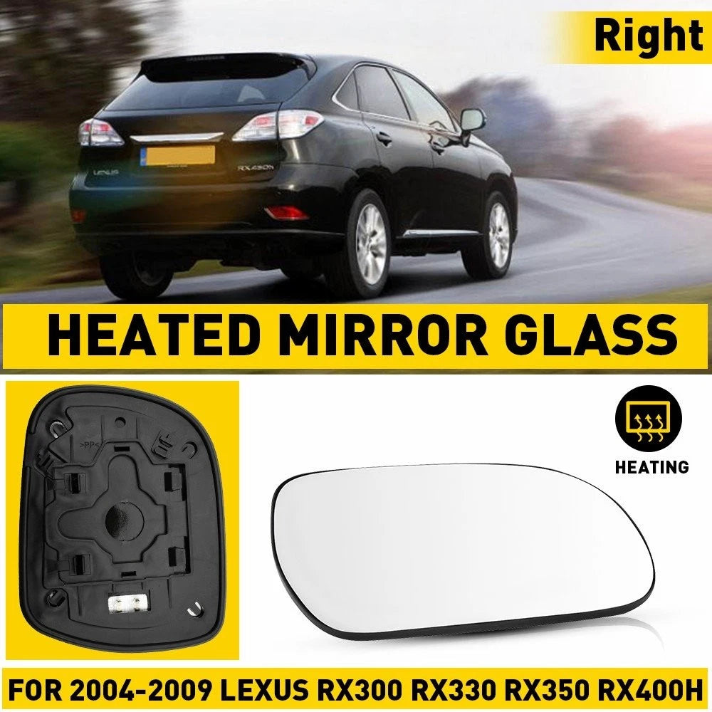Right Passenger Side Heated Mirror Glass for 04-09 RX300 Lexus RX330 RX350 400H 6B93BC-57