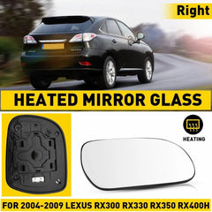 Right Passenger Side Heated Mirror Glass for 04-09 RX300 Lexus RX330 RX350 400H 6B93BC-57