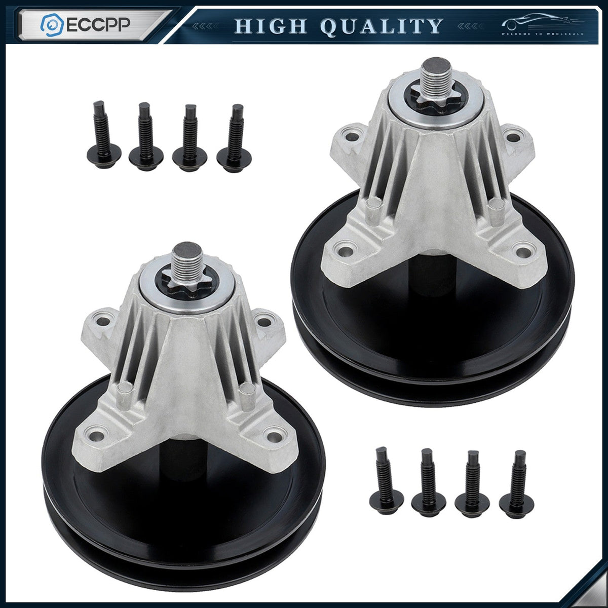 2 Spindle Assembly For MTD 46" T-1500 T-1600 T-1900 LT4600 618-06989 918-06989 KOEEP