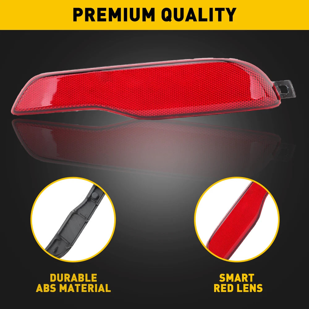 For 2014-2018 Jeep Cherokee Right Rear Passenger Side Bumper Reflector Red Lens 6B93BC-57