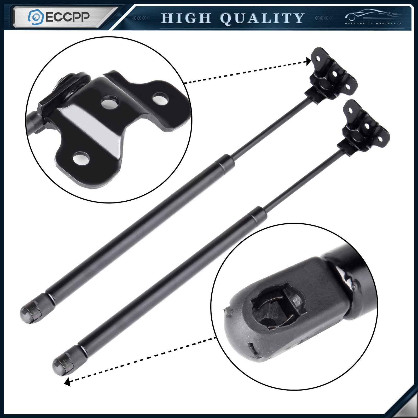 ECCPP 2x Front Hood Lift Supports Struts Shocks Fits 2003-2007 Honda Accord 4157 ECCPP