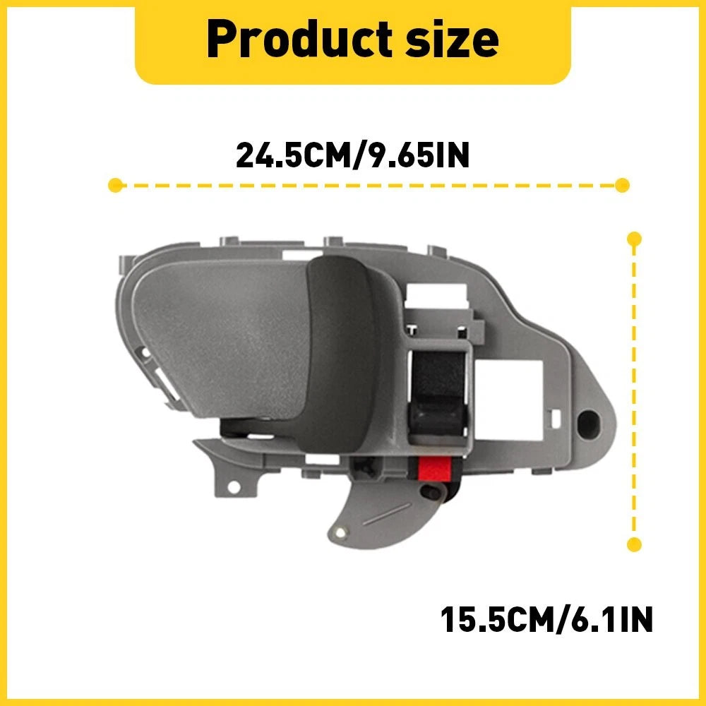 1Pair Gray Inside Door Handle For 1995-00 Chevy Silverado C1500 GMC Sierra K2500 6B93BC-57