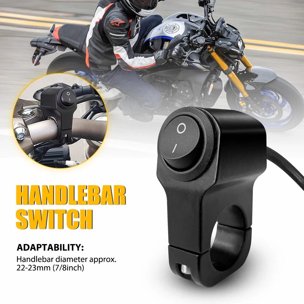 Motorcycle Handlebar 12V Dirt Bike Light Switch For 7/8" Handlebars 22mm EOA 6B93BC-57