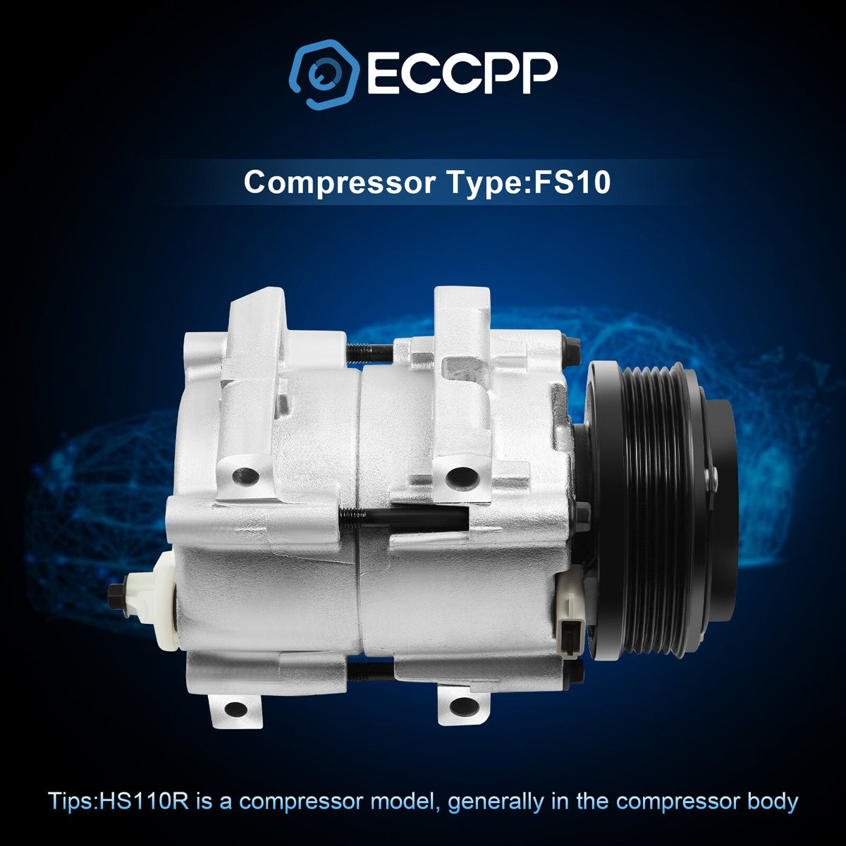 A/C Compressor For 2001-2007 Ford Taurus 2002-2005 Mercury Sable 3.0L 143034 6B93BC-57