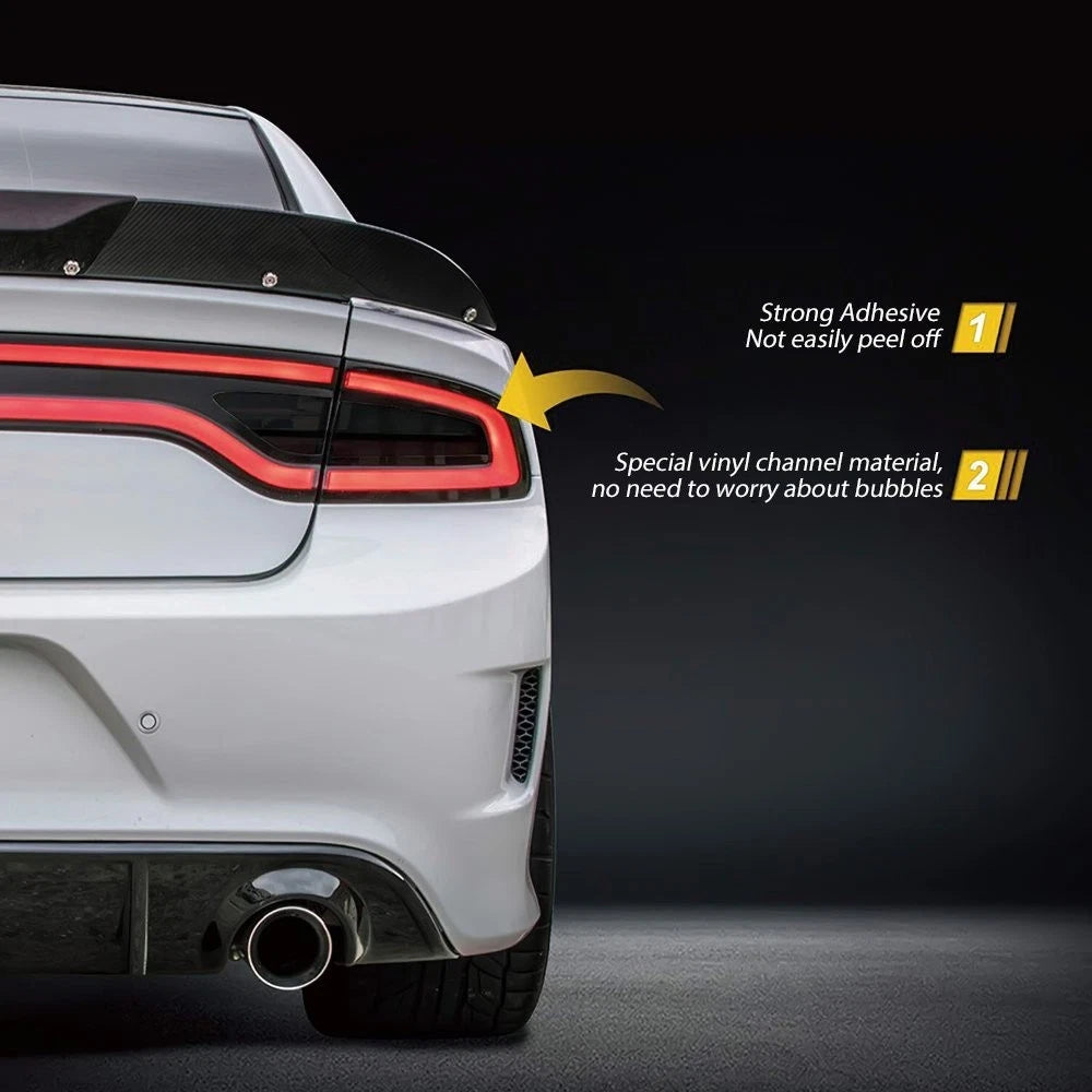 For 15-22 DODGE CHARGER Tail Light Rear Tint PreCut Overlay Vinyl Decal Dark EOA 6B93BC-57