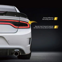 For 15-22 DODGE CHARGER Tail Light Rear Tint PreCut Overlay Vinyl Decal Dark EOA 6B93BC-57