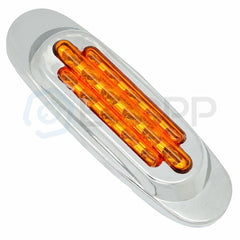 8X Amber 16 Led Side Marker Turn Lights for Kenworth Freightliner+ free lights 6B93BC-57