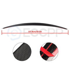 Fits 13-20 Mercedes Benz W222 S-Class 4Dr Carbon Fiber Rear Trunk Spoiler 6B93BC-57