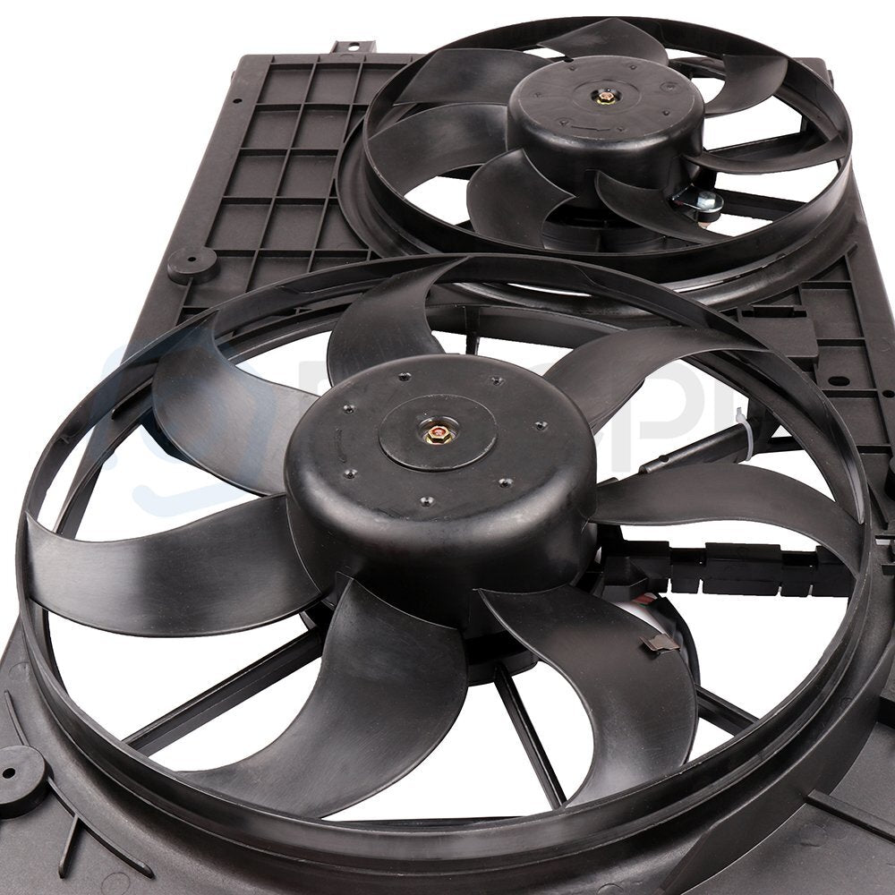 Electric AC Condenser Cooling Fan Kit For 2006-2010 2011-2014 Volkswagen Jetta 6B93BC-57