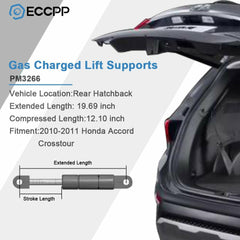 2x Hatchback Tailgate Lift Supports Gas Struts For 2010-2015 Honda Crosstour 6B93BC-57