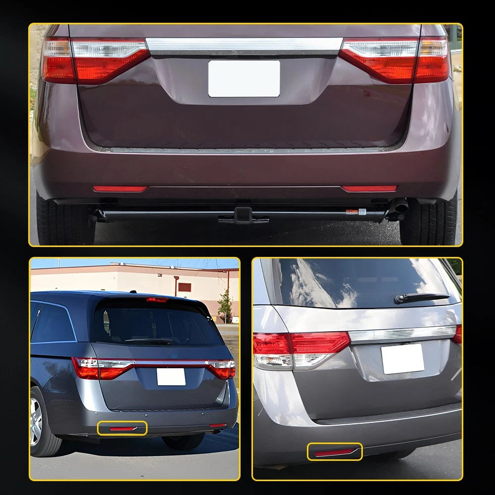 For 2011-17 Honda Odyssey Rear Bumper Reflector Light Case Red Left Driver EOA 6B93BC-57