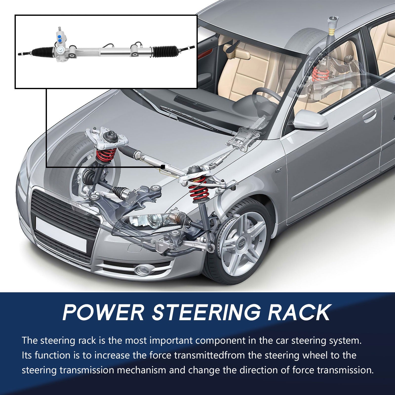ECCPP Complete Power Steering Rack&Pinion Assembly For Mercedes Ml320 Ml430 1999 6B93BC-57