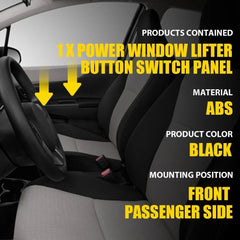 FRONT PASSENGER WINDOW LOCK SWITCH BEZEL TRIM PANEL FOR 2012-2015 TOYOTA YARIS A 6B93BC-57