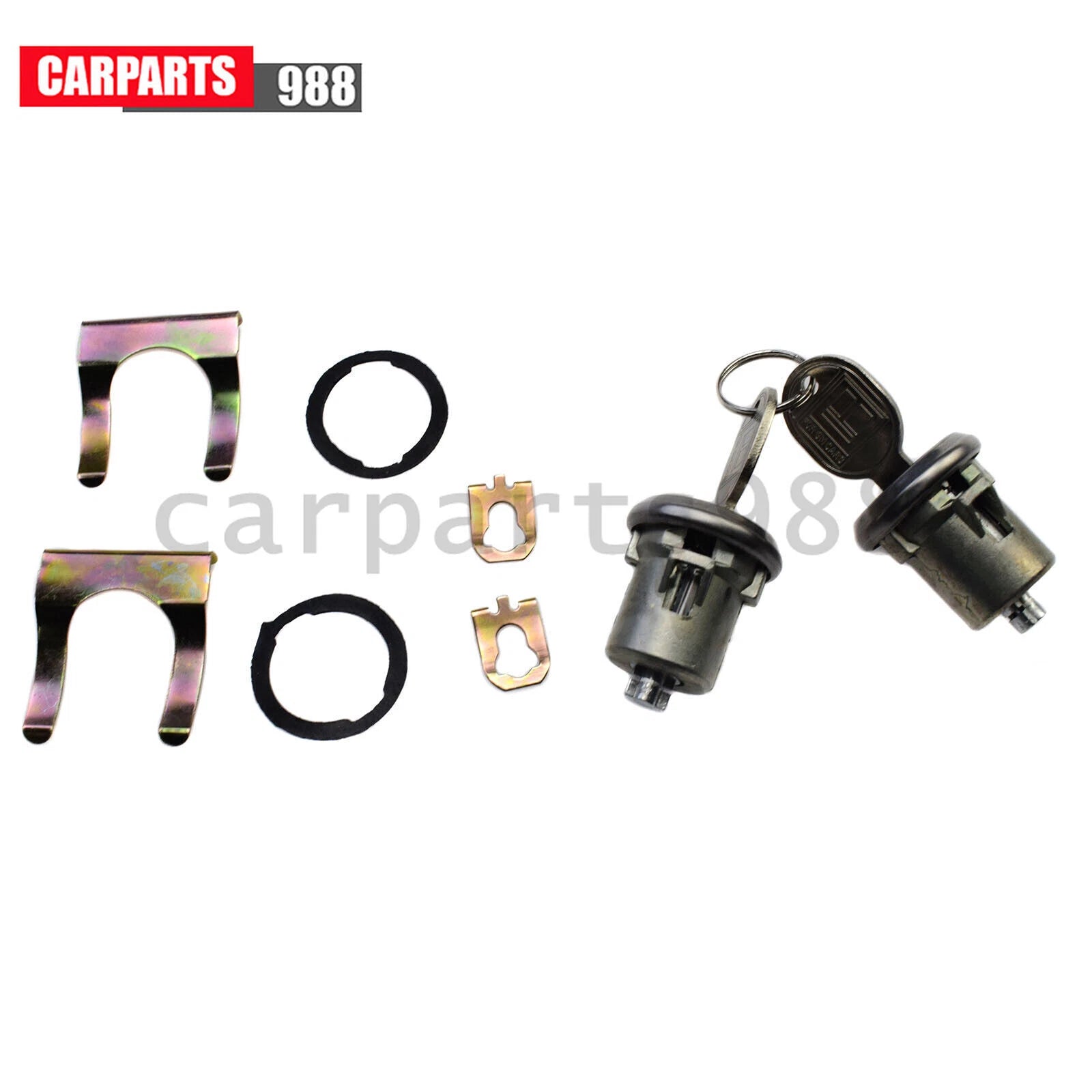 Pair Door Lock Cylinder with Keys 5070006 for Chevy Truck C10 C20 C30 1500 SUV 6B93BC-57
