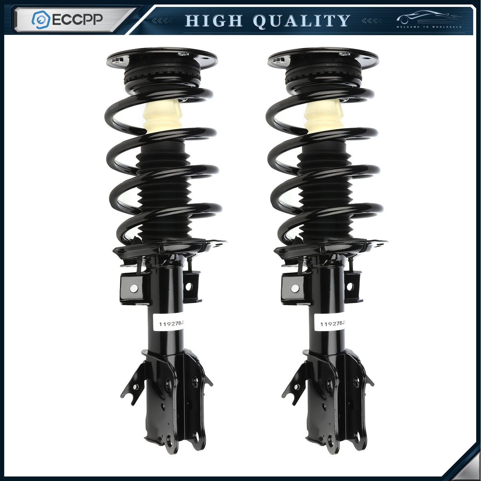 Fits Ford Fusion 2013-2019 Front 2x Complete Struts Shock Absorbers Assembly 6B93BC-57