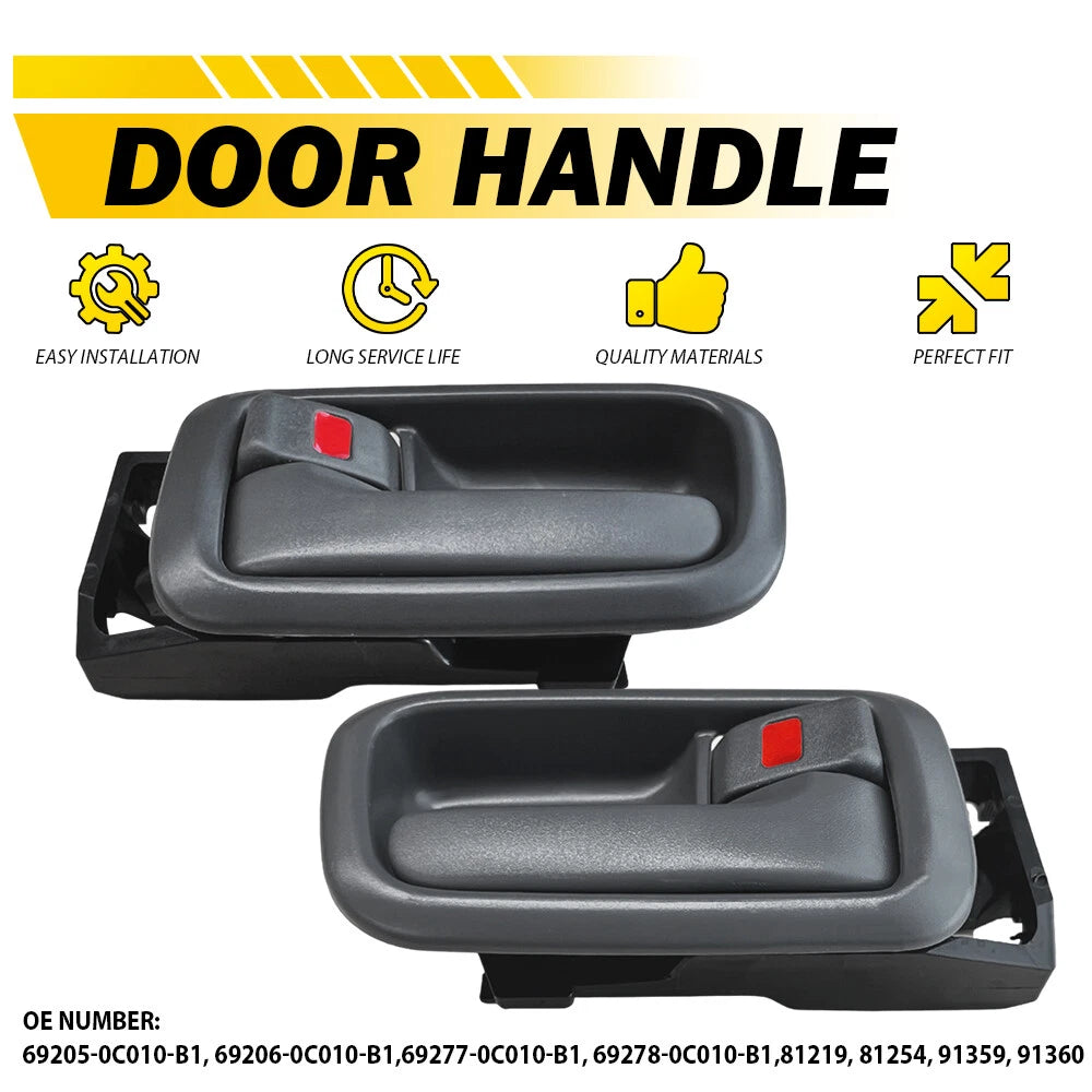 For 2000-2006 Toyota Tundra Gray Door Handle Inside Front Driver Passenger Side 6B93BC-57
