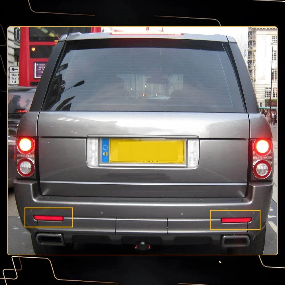 2X For Land Rover Range Rover L322 2003-2012 Red Bumper Rear Reflector Trim EOA 6B93BC-57