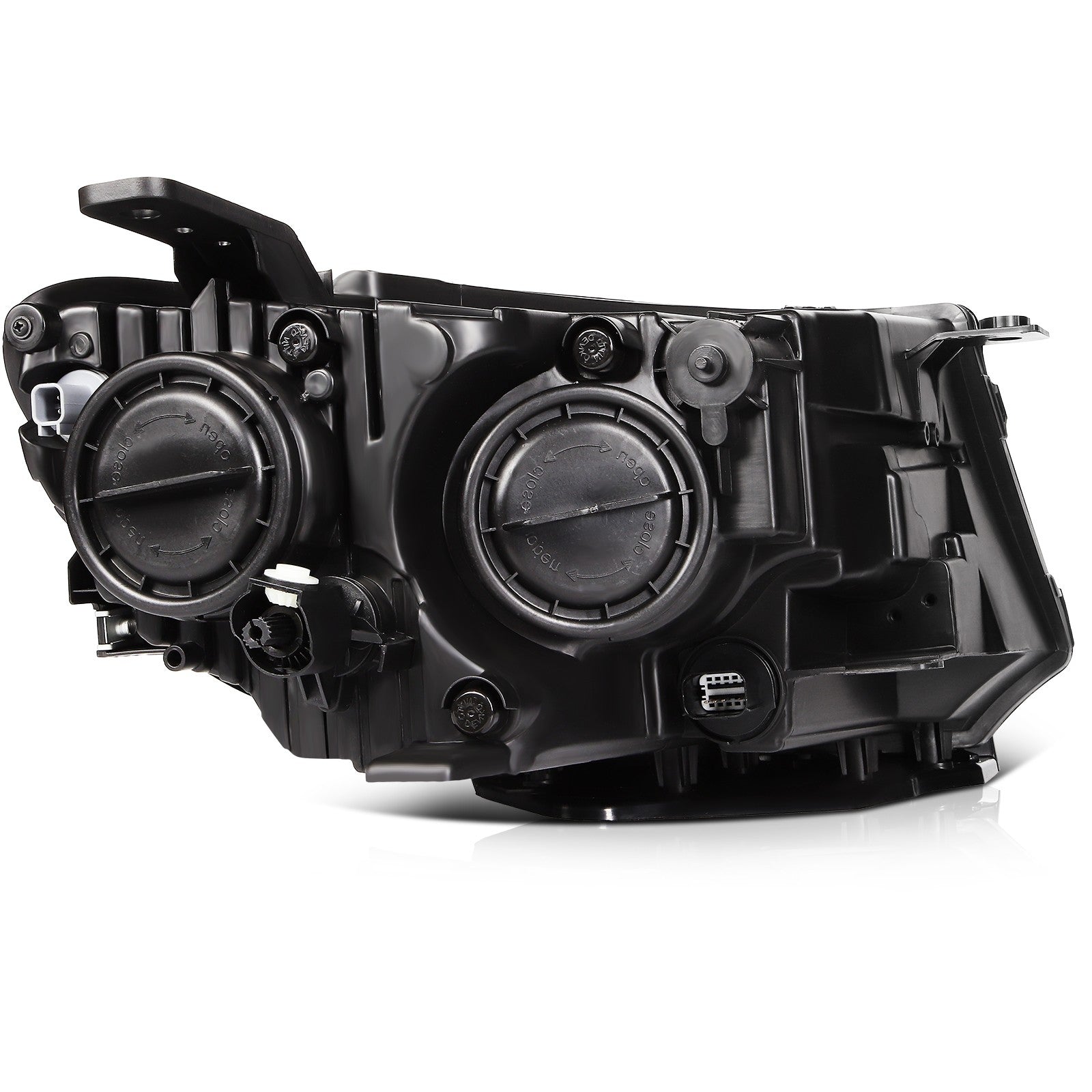 Driver Side Headlight Assembly For 2017-2021 Jeep Compass Black Housing 6B93BC-57