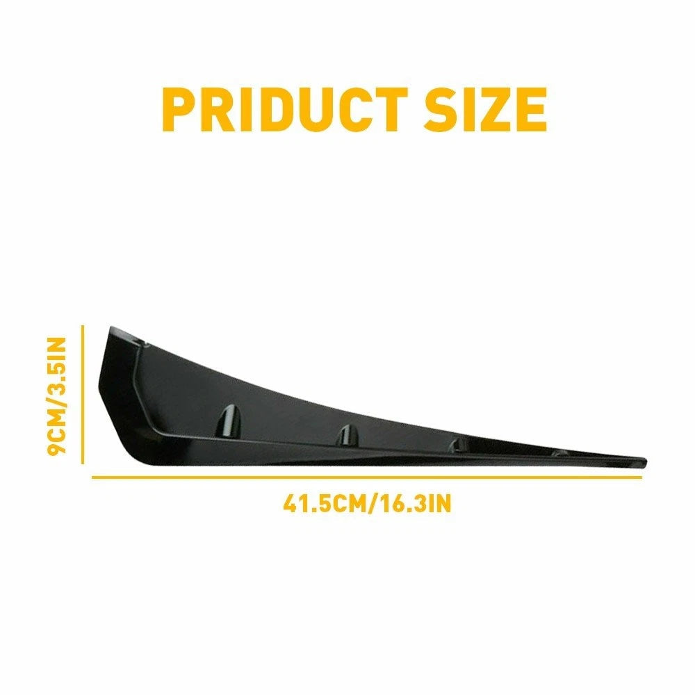 For 16-20 Honda Civic Gloss Black Type-R Side Fender Vent Air Wing Cover Trim 6B93BC-57