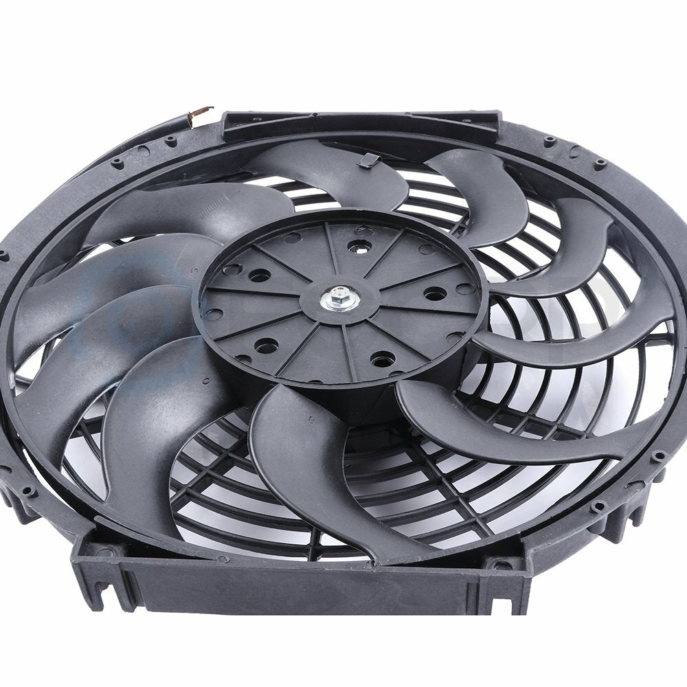 Radiator Condenser Cooling Fan 12" Inch Universal Push Pull Mounting Kit 6B93BC-57