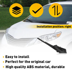Front To Fender Cowl/Hood Side Seal 5386608020 For 2011-2020 Toyota Sienna Right 6B93BC-57