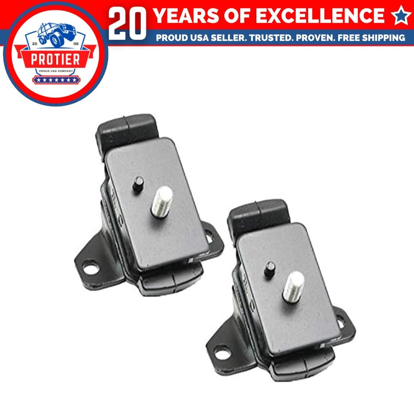 Front Motor Mount Set 2PCS for Toyota 4Runner 3.4L: A7273, A7273 6B93BC-57