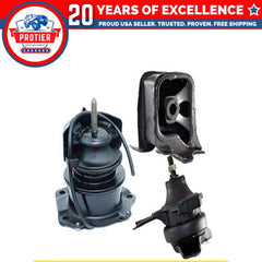 Fits 1998-1999 Honda Accord 2.3L AUTO Engine Motor Mount Set 3PCS No Vaccum 6B93BC-57